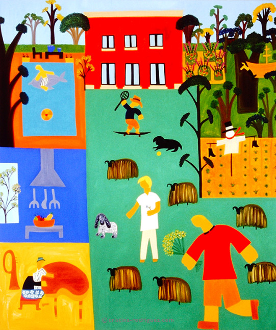 Cristina Rodriguez's Painting - The Fabulous Stuart-Smiths - 2000