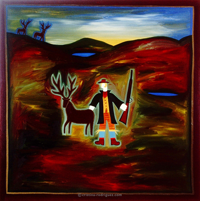 Cristina Rodriguez Paintings Inspired by Scotland - Alessandra la Bella y su Venado