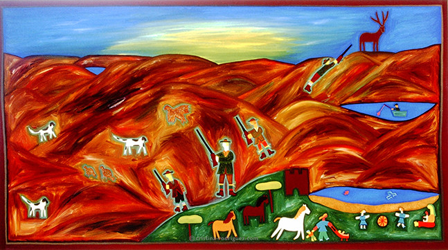 Cristina Rodriguez Paintings Inspired by Scotland - A Day in the Highlands