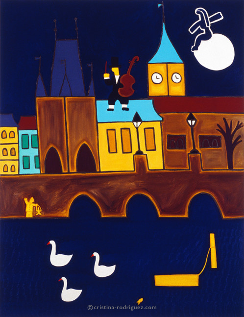 Cristina Rodriguez's Painting - Magical Prague - 2002
