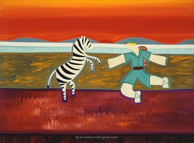 Cristina Rodriguez's Painting - The Scene That Never Happened - 2003