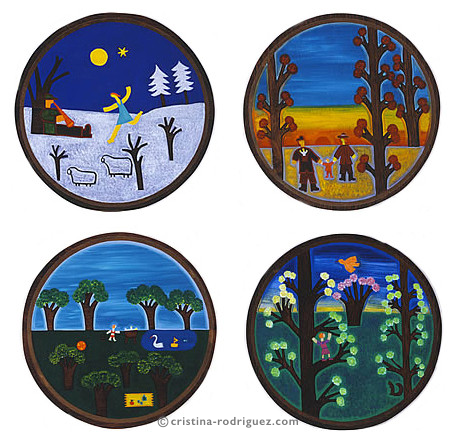 Cristina Rodriguez's Painting - The Four Seasons - 2004