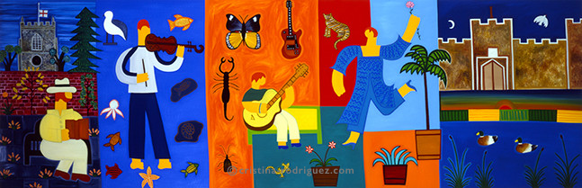 Cristina Rodriguez's Painting - The Sheeran Family - 2004