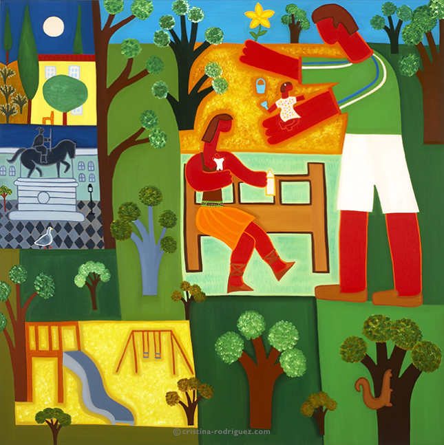 Cristina Rodriguez Commission Painting - The Jewels of Manuel