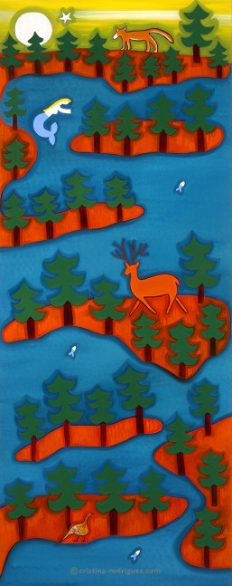 Cristina Rodriguez's Painting - The Land of the One Thousand Islands - 2007