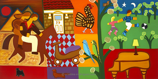 Cristina Rodriguez's Painting - The Present From his True Love - 2007