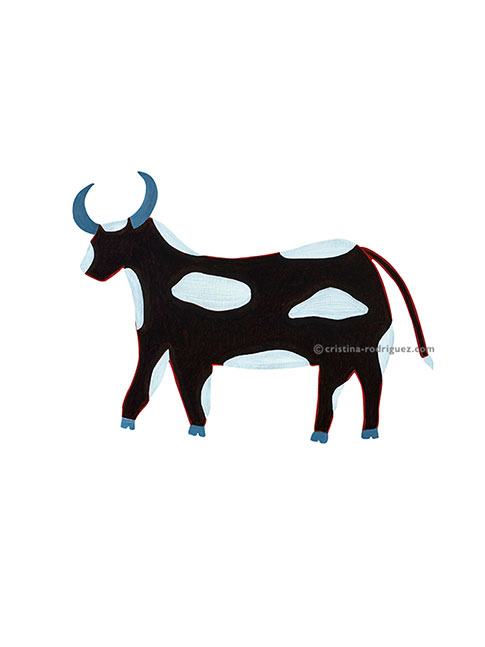 Cristina Rodriguez Paintings Inspired by “The Chinese Horoscope” - The Ox