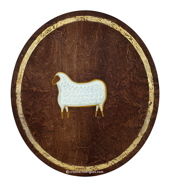 Cristina Rodriguez Paintings Inspired by “The Chinese Horoscope” - The Sheep