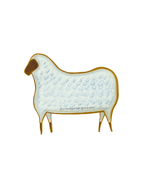 Cristina Rodriguez Paintings Inspired by “The Chinese Horoscope” - The Sheep