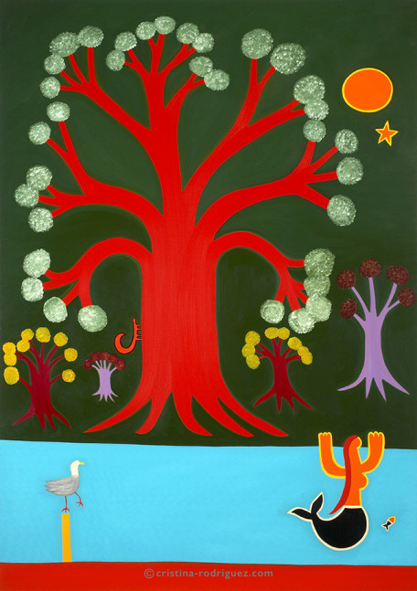 Cristina Rodriguez's Painting - The Mysterious Woods in Putney - 2008