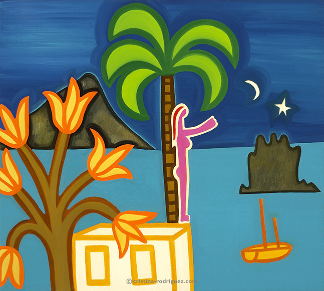 Cristina Rodriguez Paintings Inspired by Italy - So Close and Yet So Far