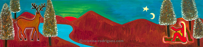 Cristina Rodriguez's Painting - Being in Scotland With my Thoughts - 2009