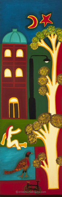 Cristina Rodriguez Paintings Inspired by London - The Birds From Shepherd's Bush