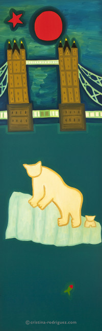 The Polar Bear and his Cub Visit London as a Cry for Help