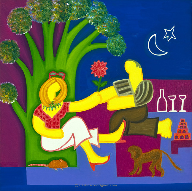 Cristina Rodriguez Commission Painting - David's Portrait of Monique