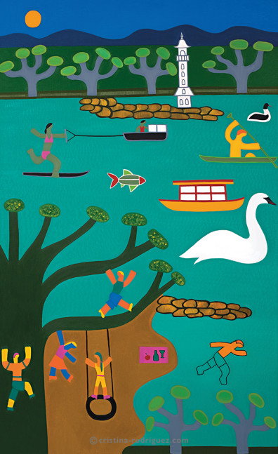 Cristina Rodriguez's Painting - Un Jour d’Été à Genève - 2016