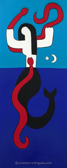 Cristina Rodriguez Paintings Inspired by Goddesses - Mami Wata