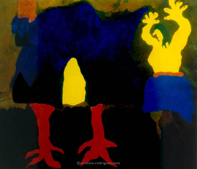 Cristina Rodriguez's Painting - The Hut of the Baba Yaga - 1987