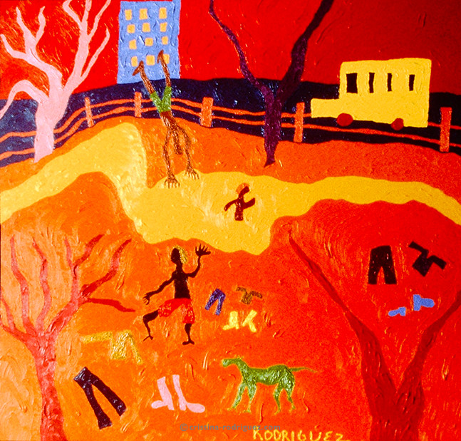 Cristina Rodriguez Paintings Inspired by Colombia - Botas M&aacute;gicas para los Ni&ntilde;os Pobres