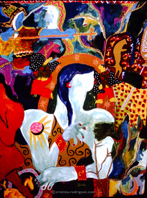 Cristina Rodriguez's Painting - Ryan's Virtues - 1991