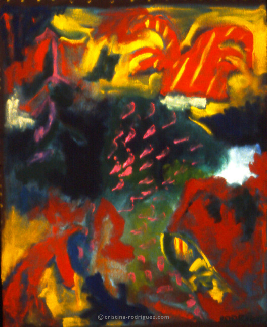 Cristina Rodriguez's Painting - Wise, Loneliness is Forever - 1991