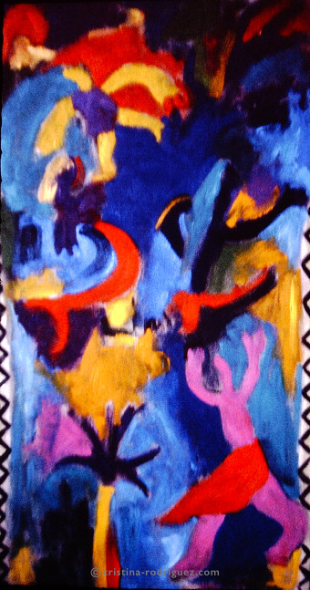 Cristina Rodriguez's Painting - Searching the Mystery - 1991