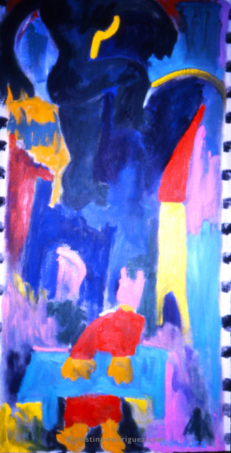 Cristina Rodriguez's Painting - You Won't Be Without Him - 1991