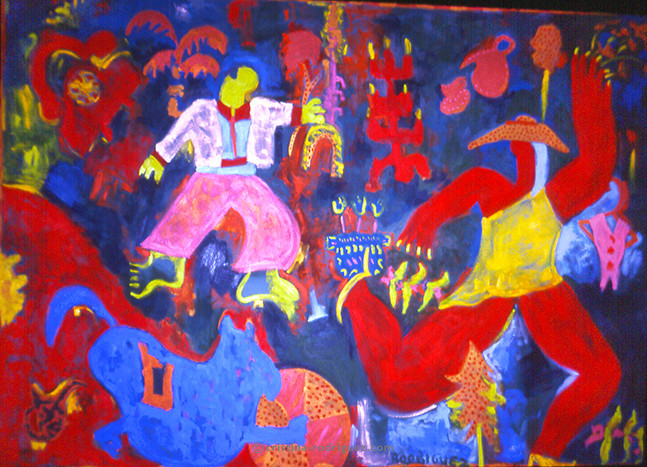 Cristina Rodriguez's Painting - You Gave Me the Gift of Trust - 1991