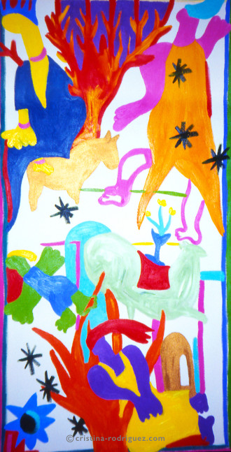 Cristina Rodriguez's Painting - Earth, Wind and Fire - 1992