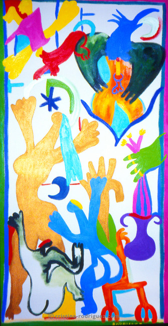 Cristina Rodriguez's Painting - Trying to Understand - 1992