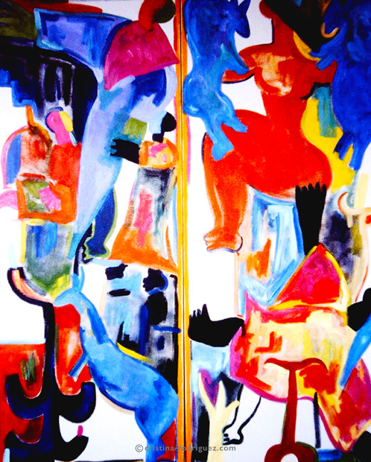 Cristina Rodriguez's Painting - Winning the Battle - 1992