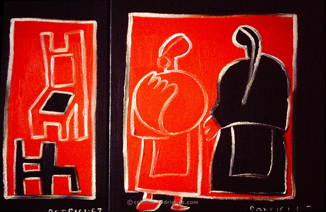 Cristina Rodriguez's Painting - Blablabl&aacute; - 1993