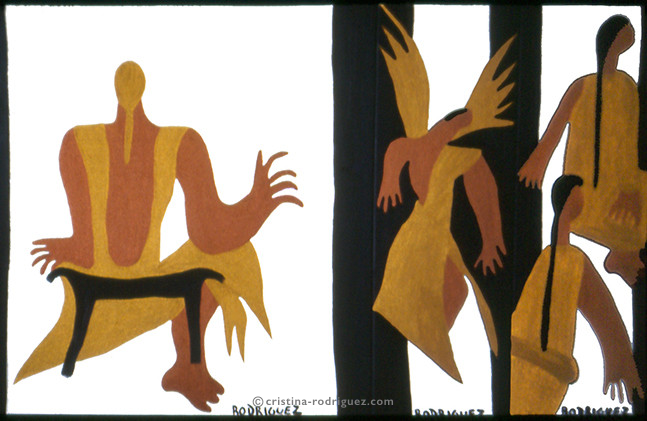 Cristina Rodriguez's Painting - We Are All Princesses - 1993