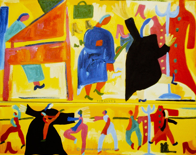 Cristina Rodriguez's Painting - Those Who Gave Us Grace - 1993