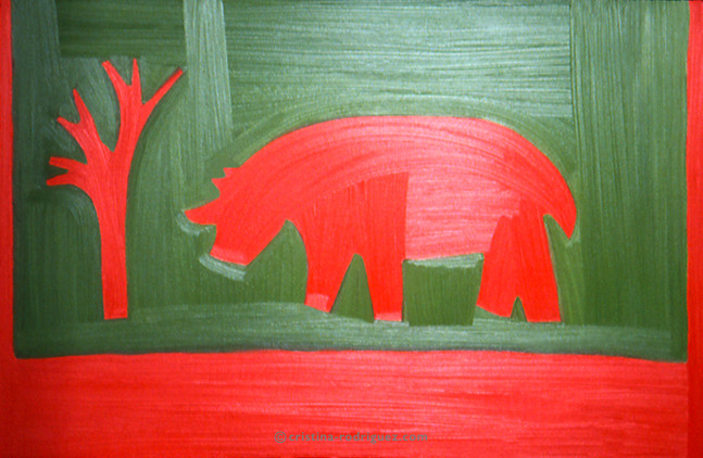 Cristina Rodriguez Paintings Inspired by Africa - El Último Sobreviviente