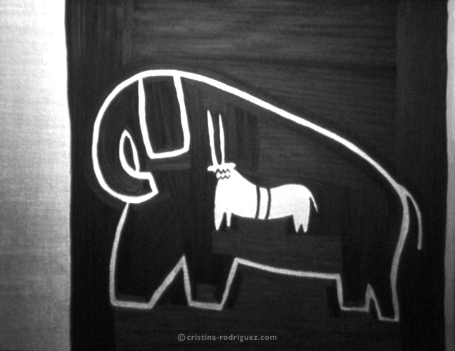 Cristina Rodriguez's Painting - Just a Kudu Inside an Elephant - 1994