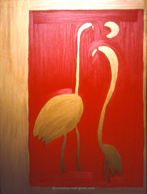 Cristina Rodriguez's Painting - A Song of Love - 1994