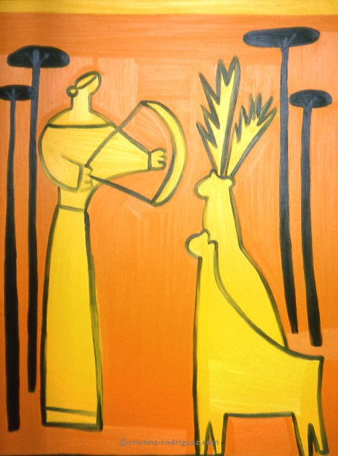 Cristina Rodriguez Paintings Inspired by Goddesses - La Diosa Blanca