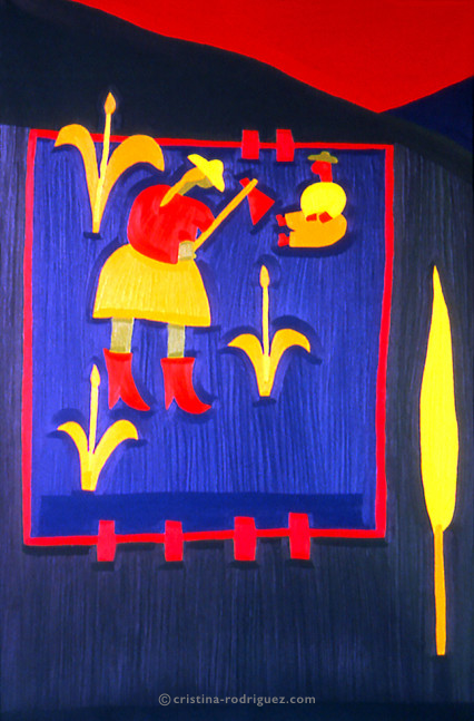 Cristina Rodriguez's Painting - Sembrando Esperanza - 1995