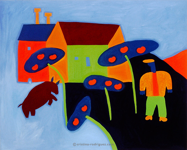 Cristina Rodriguez's Painting - The Incredible Story of Mr. Hudson - 1996