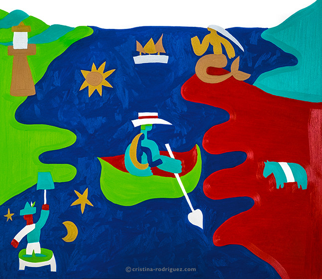 Cristina Rodriguez's Painting - Love Boat - 1996