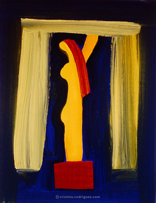 Cristina Rodriguez's Painting - La Escultura - 1997