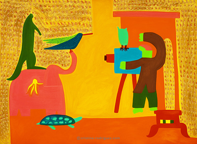 Cristina Rodriguez's Painting - The Official Photograph - 1997