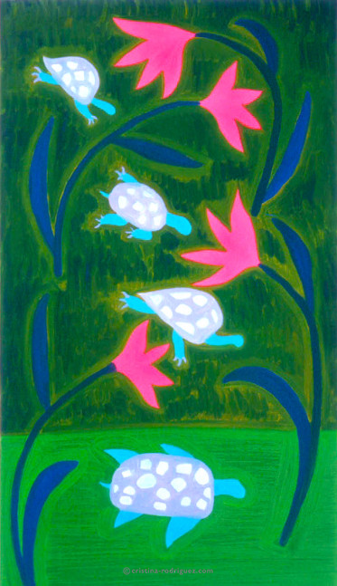 Cristina Rodriguez Paintings Inspired by Camille Saint-Säens’s “The Carnival of the Animals” - Tortoises