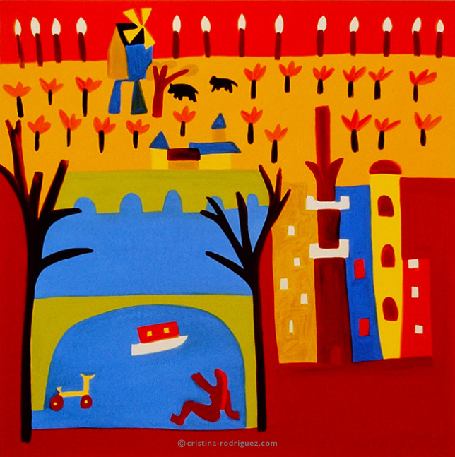 Cristina Rodriguez's Painting - A Unique Journey - 1997