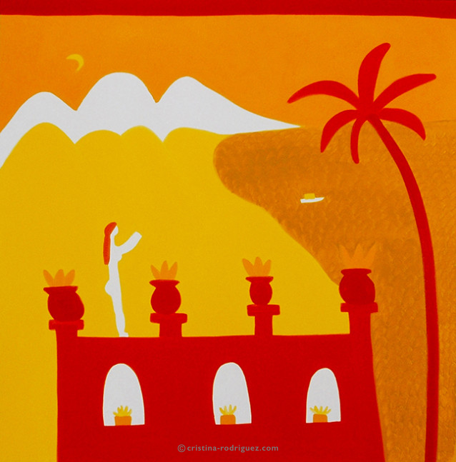 Cristina Rodriguez's Painting - Farewell - 1997