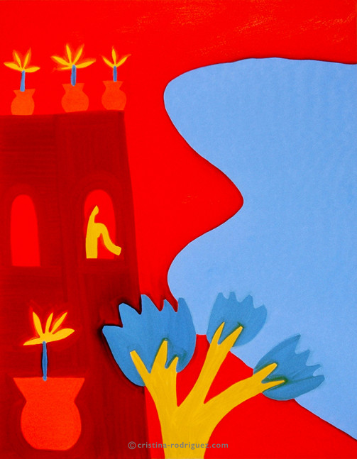 Cristina Rodriguez Paintings Inspired by Sicily - A Room With a View