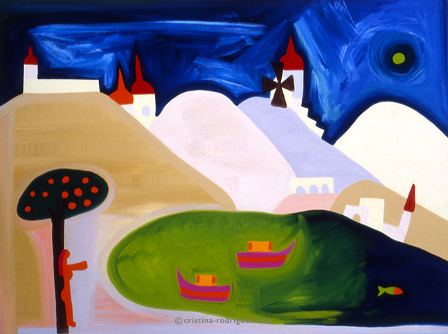 Cristina Rodriguez's Painting - La Tierra Color Marfil - 1997