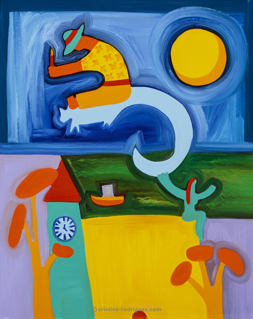 Cristina Rodriguez Paintings Inspired by London - Mr. Guy Fox on his Memorable Day