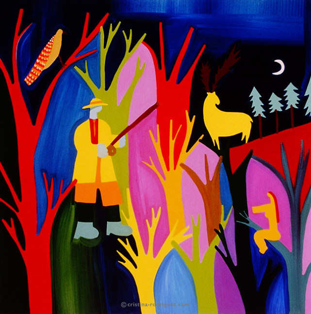 Cristina Rodriguez's Painting - The Hunt - 1997